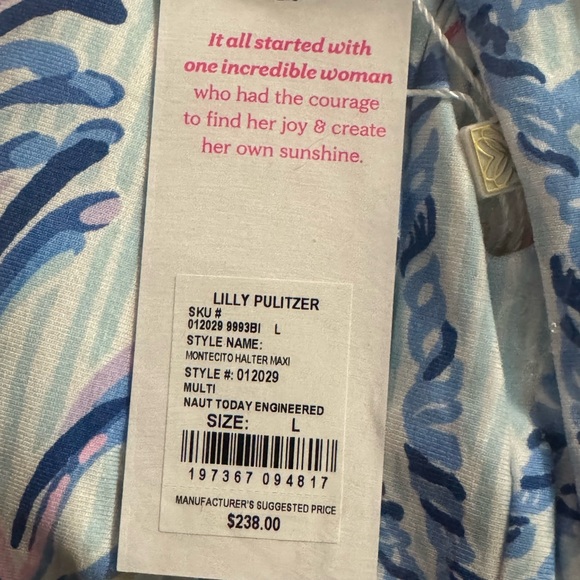 Lilly Pulitzer MONTECITO HALTER MAXI - Picture 4 of 5